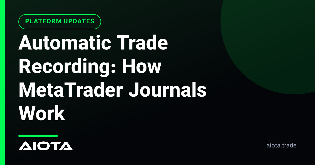 Automatic Trade Recording: How a MetaTrader Trading Journal Updates Itself